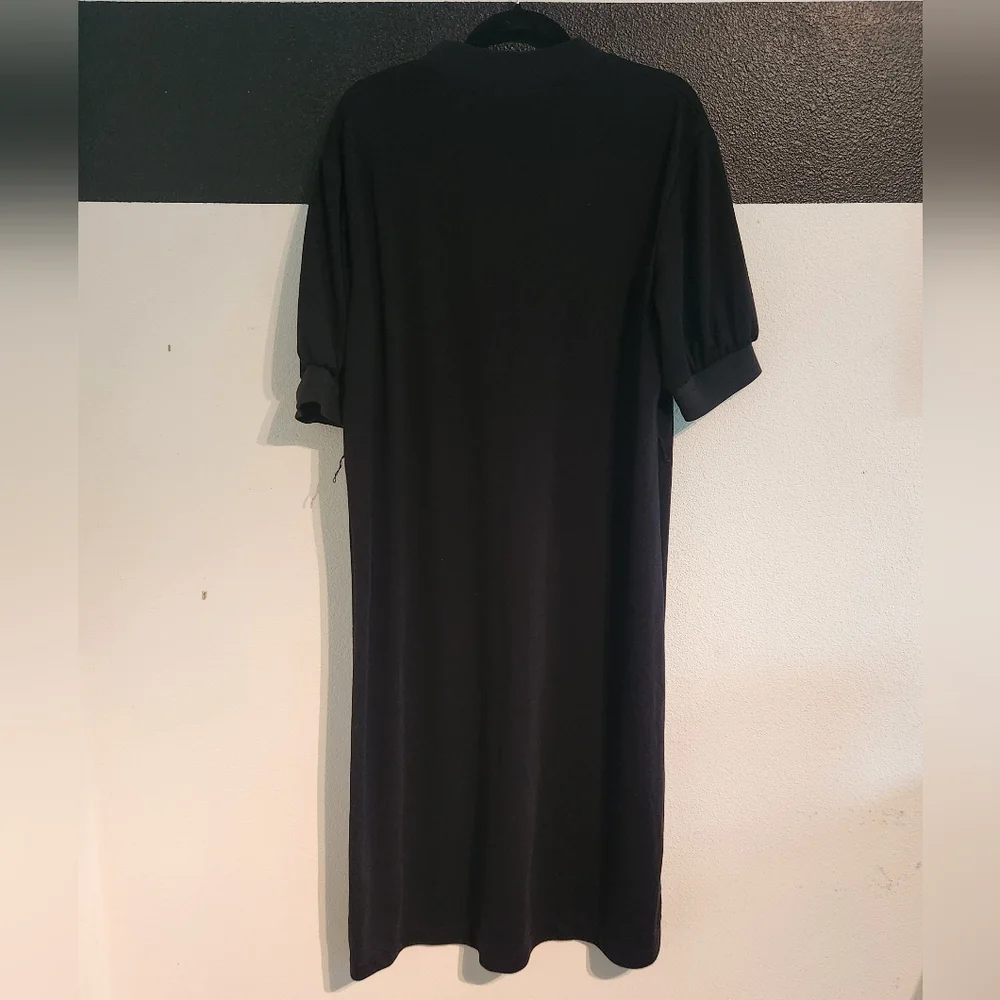 Who What Wear Black Midi Dress Size XL - Picture 3 of 8
